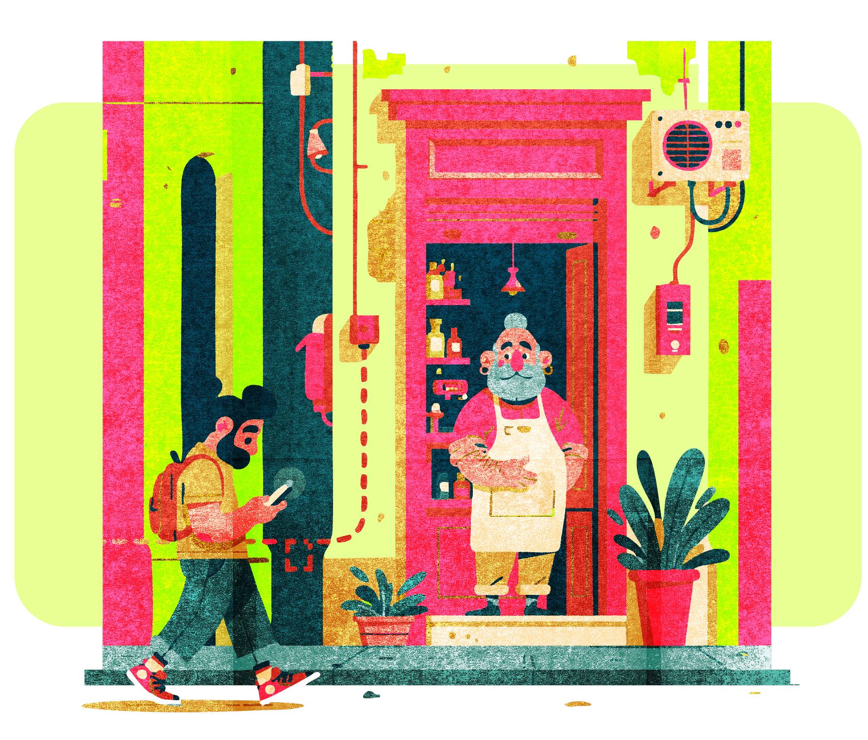 En el barrio hay negocios buenísimos. Lo difícil es que se vean.